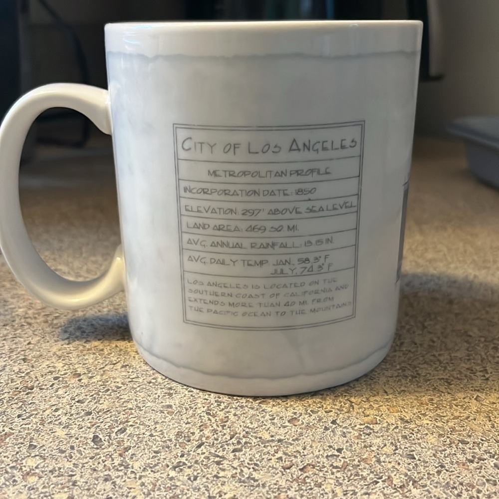STARBUCKS Los Angeles Architecture Series 2007 Coffee Mug Cup 18 oz - Picture 3 of 9